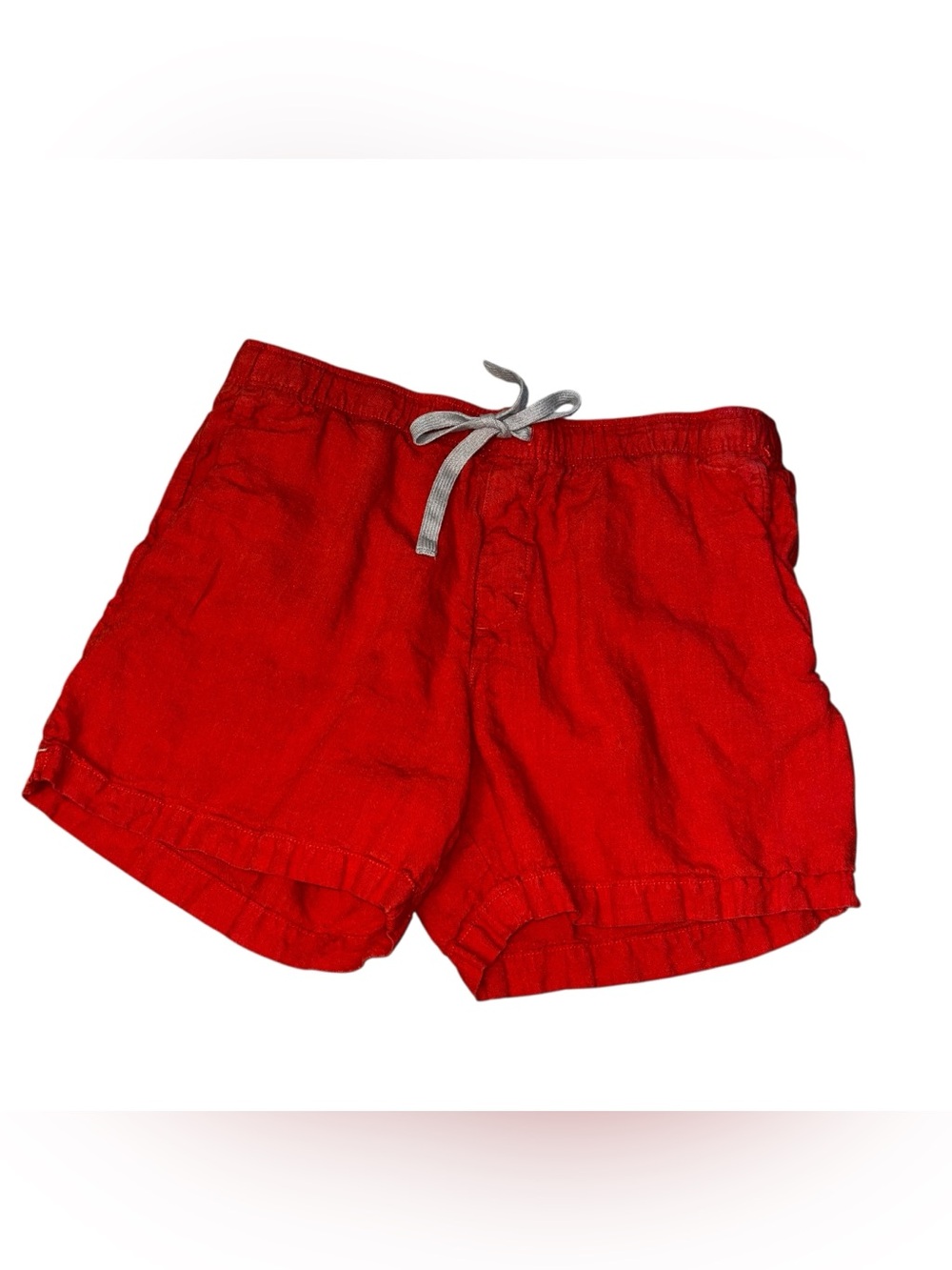 Banana republic 100% linen men’s shorts L large 6” orange